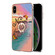 iPhone XS Max Electroplating Pattern IMD TPU Shockproof Case with Rhinestone Ring Holder - Dream Chasing Butterfly