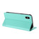 iPhone XS Max Embossed Multi-functional Wallet Retro Leather Phone Case - Mint Green