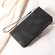 iPhone XS Max Embossed Rhombus Starry Leather Phone Case - Black