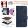 iPhone XS Max Embossed Rose RFID Anti-theft Leather Phone Case - Dark Blue