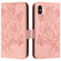 iPhone XS Max Embossed Rose RFID Anti-theft Leather Phone Case - Pink