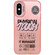 iPhone XS Max English Label Double-sided Frosted Phone Case - Pink