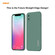 iPhone XS Max ENKAY ENK-PC0722 Hat-Prince Liquid Silicone Straight Edge Shockproof Protective Case + 0.26mm 9H 2.5D Full Glue Full Screen Tempered Glass Film - Light Green
