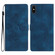 iPhone XS Max Flower Butterfly Embossing Pattern Leather Phone Case - Blue