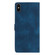 iPhone XS Max Flower Butterfly Embossing Pattern Leather Phone Case - Blue