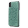 iPhone XS Max Flower Embossing Pattern Shockproof Protective Case with Holder & Card Slots & Photo Frame - Green