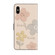 iPhone XS Max Fresh Painted Leather Phone Case - Beige Flowers