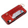 iPhone XS Max Glitter Powder PU+TPU Shockproof Protective Case with Holder & Card Slots & Wrist Strap - Red