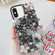 iPhone XS Max Handmade Butterfly Diamond Inlay PC Phone Case - Black