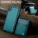 iPhone XS Max JEEHOOD J06 British Style RFID MagSafe Card Bag PU Phone Case - Green