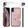 iPhone XS Max JEEHOOD RFID Blocking Anti-Theft Wallet Phone Case - Pink