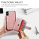 iPhone XS Max JEEHOOD RFID Blocking Anti-Theft Wallet Phone Case - Pink