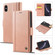 iPhone XS Max LC.IMEEKE Magnetic Buckle PU + TPU Horizontal Flip Leather Case with Holder & Card Slots & Wallet - Rose Gold