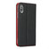 iPhone XS Max Litchi Genuine Leather Phone Case - Black
