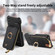 iPhone XS Max Litchi Leather Oil Edge Ring Zipper Wallet Back Phone Case - Black