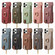 iPhone XS Max Litchi Leather Oil Edge Ring Zipper Wallet Back Phone Case - Black