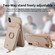 iPhone XS Max Litchi Leather Oil Edge Ring Zipper Wallet Back Phone Case - Khaki