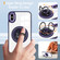 iPhone XS Max Magnetic Rotating Ring Holder Phone Case - Dark Purple