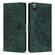iPhone XS Max Mandala Embossed Retro Frosted Leather Phone Case - Green