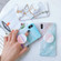 iPhone XS Max Marble Anti-drop TPU Protection Back Cover with Folding Holder - Z13