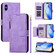 iPhone XS Max Multi-Card Slots Zipper Wallet Leather Phone Case - Purple