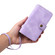 iPhone XS Max Multifunctional Card Slot Zipper Wallet Leather Phone Case - Purple
