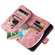 iPhone XS Max Multifunctional Card Slot Zipper Wallet Leather Phone Case - Rose Gold