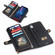 iPhone XS Max Multi-functional Zipper Wallet Leather Phone Case - Black