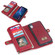 iPhone XS Max Multi-functional Zipper Wallet Leather Phone Case - Red