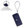 iPhone XS Max Organ Card Bag Ring Holder PU Phone Case with Lanyard - Blue