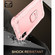 iPhone XS Max PC + Rubber 3-layers Shockproof Protective Case with Rotating Holder - Rose Gold