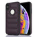 iPhone XS Max Piano Key Hollow Cutout PU Phone Case - Dark Purple