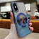iPhone XS Max Plated Mirror Holder Gradient Glitter MagSafe Phone Case - Blue
