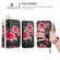 iPhone XS Max POLA Flower Multi-functional Zipper Wallet Leather Phone Case - Black