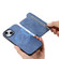 iPhone XS Max Retro MagSafe Zipper Wallet Card Bag Back Phone Case - Blue