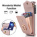 iPhone XS Max Ring Holder RFID Card Slot Phone Case - Rose Gold