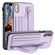 iPhone XS Max Shockproof Leather Phone Case with Wrist Strap - Purple