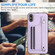 iPhone XS Max Shockproof Leather Phone Case with Wrist Strap - Purple