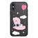 iPhone XS Max Simple Illustration Pattern Full Coverage Phone Case - Rabbit C