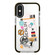 iPhone XS Max Simple Illustration Pattern Full Coverage Phone Case - Travel Ticket A