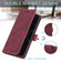iPhone XS Max Skin Feel Anti-theft Brush Horizontal Flip Leather Phone Case - Red