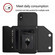 iPhone XS Max Skin Feel Four Card Slots Phone Case with Wrist Strap - Black