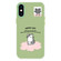 iPhone XS Max Skin Feeling Jelly TPU Hybrid PC Phone Case - Happy Cat Green