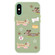 iPhone XS Max Skin Feeling Jelly TPU Hybrid PC Phone Case - Long Dog Green