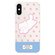 iPhone XS Max Skin Feeling Jelly TPU Hybrid PC Phone Case - Polka Dot Kitten White