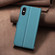iPhone XS Max Square Texture Leather Phone Case - Green