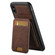 iPhone XS Max Suteni H02 Litchi Leather Card Wallet Stand Back Phone Case - Brown