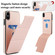 iPhone XS Max Tri-fold Holder Leather Phone Case with Card Slot - Rose Gold
