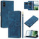 iPhone XS Max Tulips Embossed Leather Phone Case with Lanyard - Blue