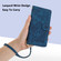 iPhone XS Max Tulips Embossed Leather Phone Case with Lanyard - Blue